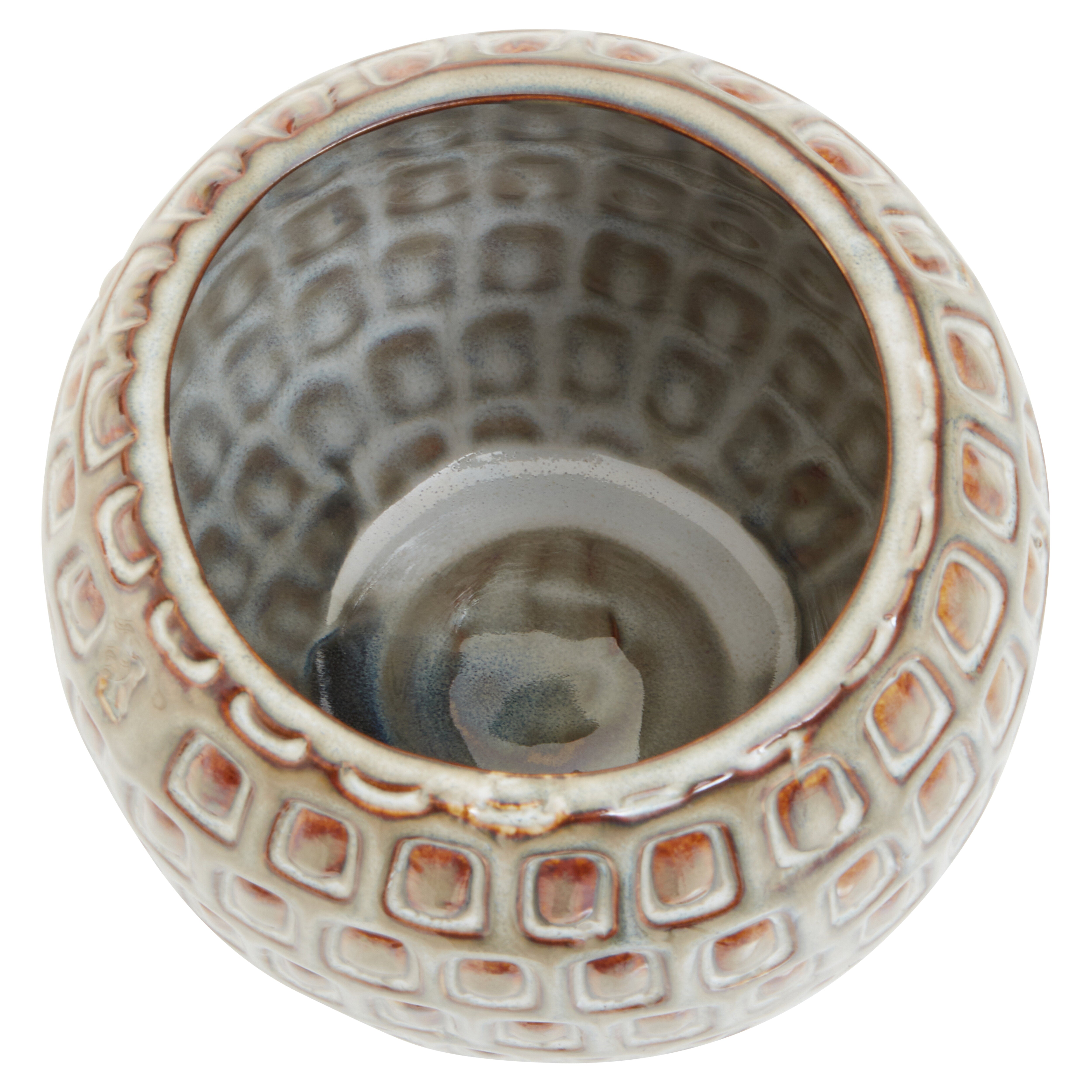 Borello Handcrafted Geometric Ceramic Planter | Small